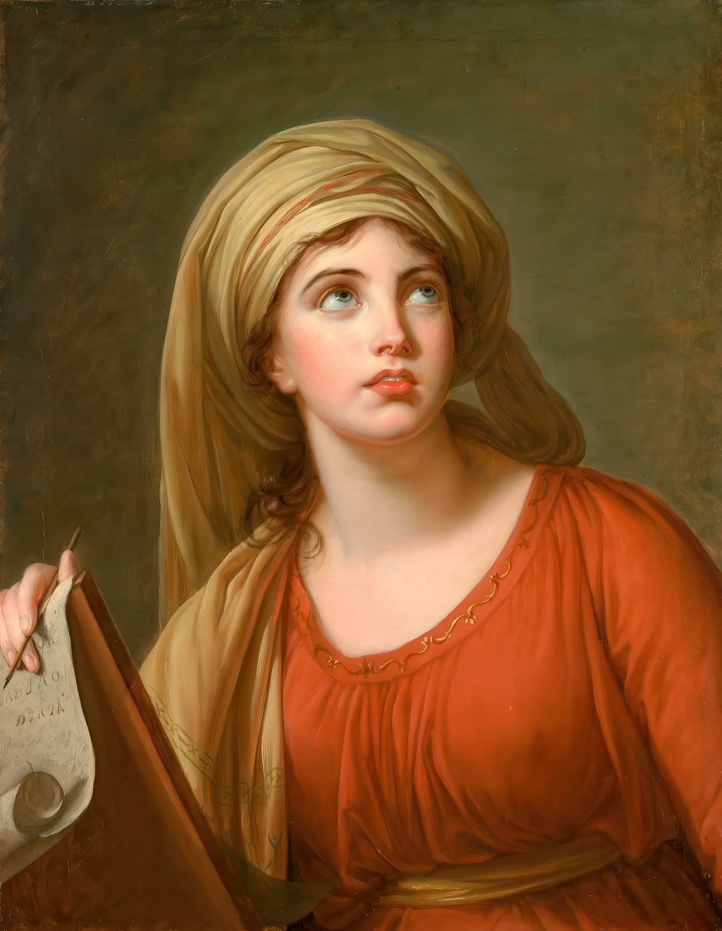 Lady Hamilton en sibylle de Cumes Élisabeth Vigée Le Brun